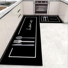 Kitchen Floor Mat Bedroom Living Room Soft Washable Carpet Anti Slip Doormat