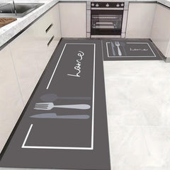 Kitchen Floor Mat Bedroom Living Room Soft Washable Carpet Anti Slip Doormat
