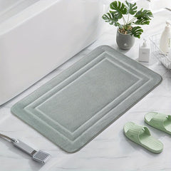 Non Slip Memory Foam Bath Mat Soft Absorbent Machine Washable Shower Mat