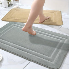 Non Slip Memory Foam Bath Mat Soft Absorbent Machine Washable Shower Mat
