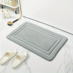 Non Slip Memory Foam Bath Mat Soft Absorbent Machine Washable Shower Mat