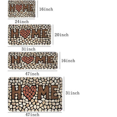 3D Welcome Door Mat Waterproof Indoor Outdoor Entrance Non-slip