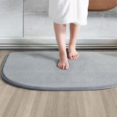 1pc Gray Memory Sponge Non-slip Bathroom Floor Mat