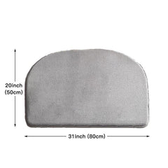 1pc Gray Memory Sponge Non-slip Bathroom Floor Mat