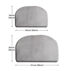 1pc Gray Memory Sponge Non-slip Bathroom Floor Mat