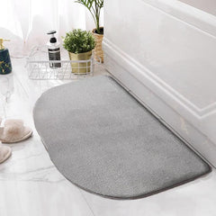 1pc Gray Memory Sponge Non-slip Bathroom Floor Mat