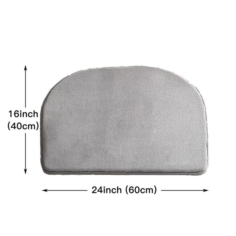 1pc Gray Memory Sponge Non-slip Bathroom Floor Mat