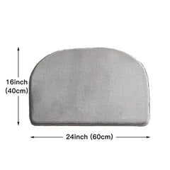 1pc Gray Memory Sponge Non-slip Bathroom Floor Mat