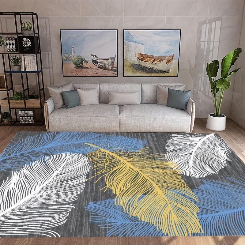 Fluffy Faux Wool Area Rug Vintage Persian Large Carpet Living Room Bedroom