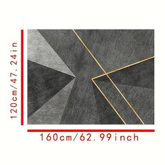 Large Nordic Area Rug Modern Geometric Velvet Carpet Non-slip Soft Comfortable