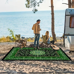 Vintage Boho Green Area Rugs Anti-Skid Soft Carpet