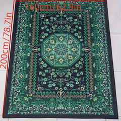 Vintage Boho Green Area Rugs Anti-Skid Soft Carpet