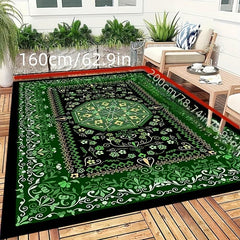 Vintage Boho Green Area Rugs Anti-Skid Soft Carpet