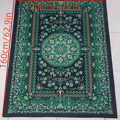 Vintage Boho Green Area Rugs Anti-Skid Soft Carpet