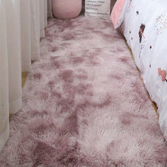 Soft Fluffy Shag Area Rug Tie Dyed Modern Decor Non Slip Pet Friendly Boys