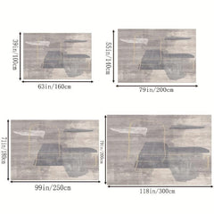 Modern Soft Abstract Area Carpet Waterproof Anti-skid for Living Room