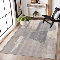 Modern Soft Abstract Area Carpet Waterproof Anti-skid for Living Room
