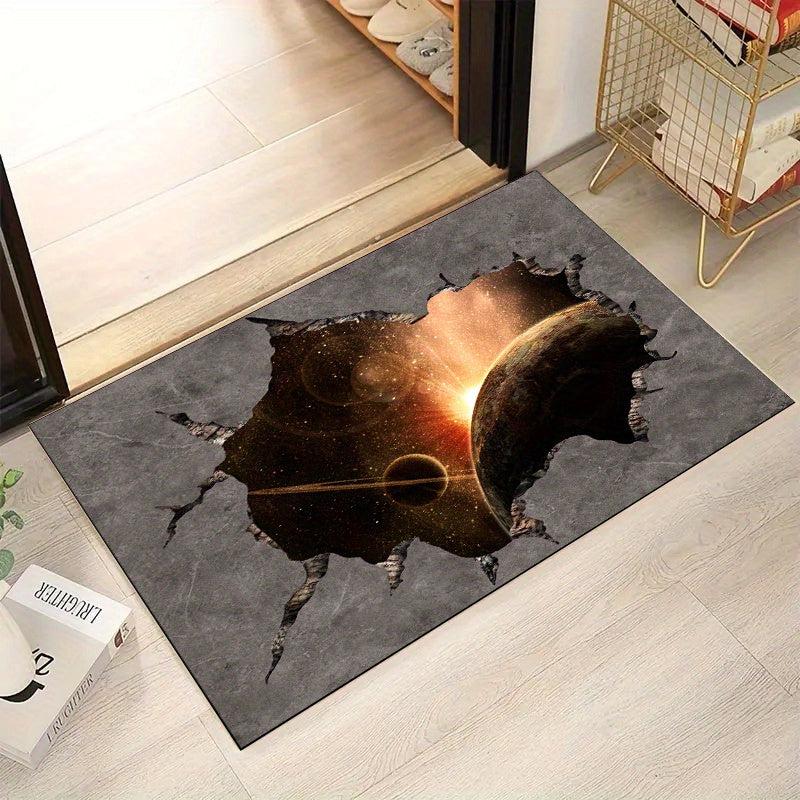 Golden Diamond Fleece Carpet Living Room Bedroom Coffee Table Mat Soft Non-slip