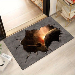 Golden Diamond Fleece Carpet Living Room Bedroom Coffee Table Mat Soft Non-slip