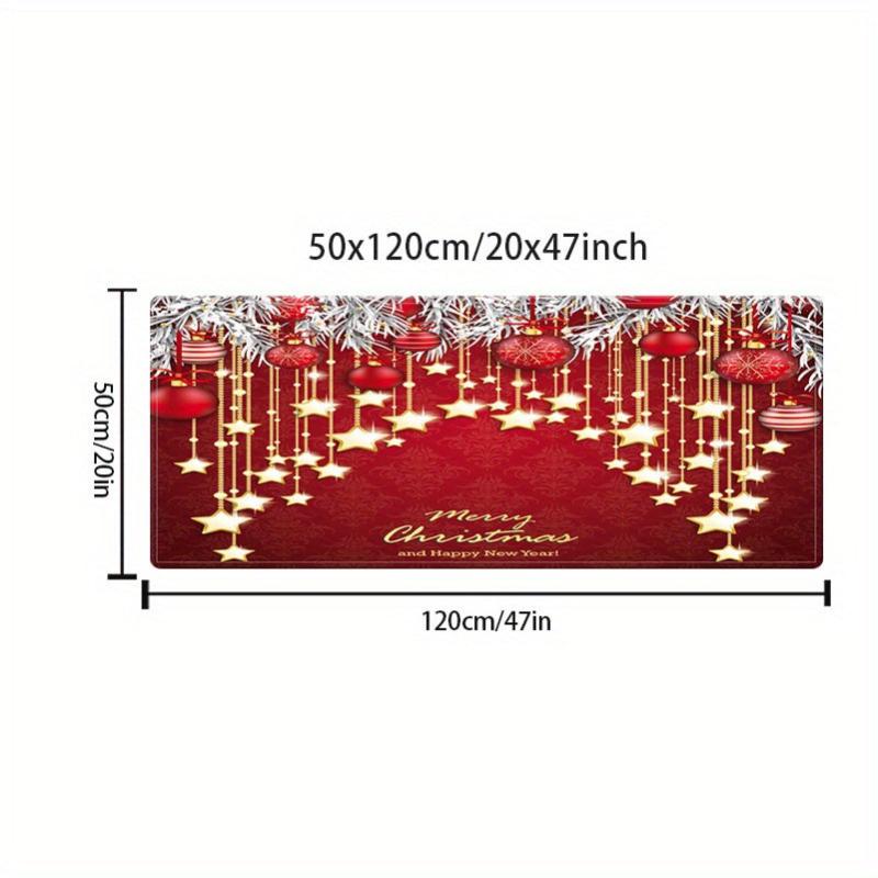 Christmas Runner Rug Non-slip Absorbent Carpet 5 Sizes