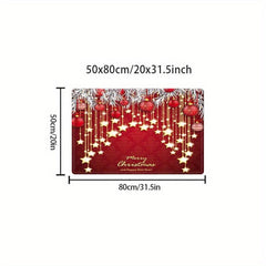 Christmas Runner Rug Non-slip Absorbent Carpet 5 Sizes
