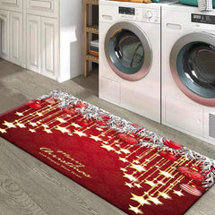 Christmas Runner Rug Non-slip Absorbent Carpet 5 Sizes
