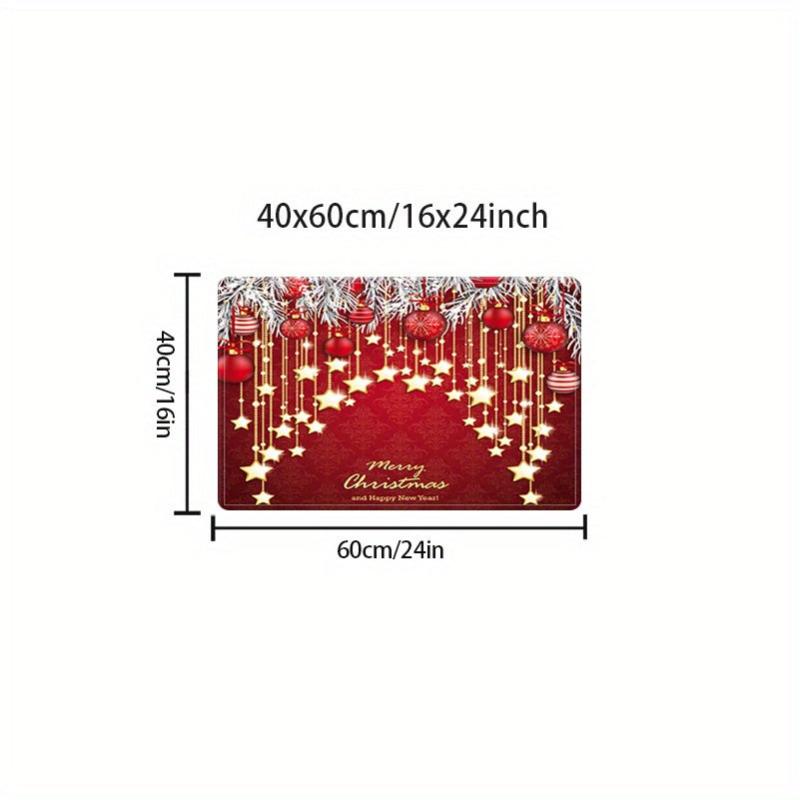 Christmas Runner Rug Non-slip Absorbent Carpet 5 Sizes