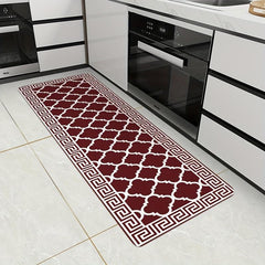 Geometric Anti-fatigue Kitchen Mat Soft Moroccan Anti-slip Hallway Balcon