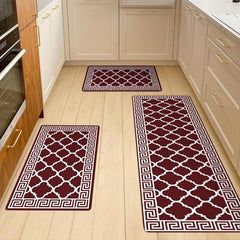 Geometric Anti-fatigue Kitchen Mat Soft Moroccan Anti-slip Hallway Balcon