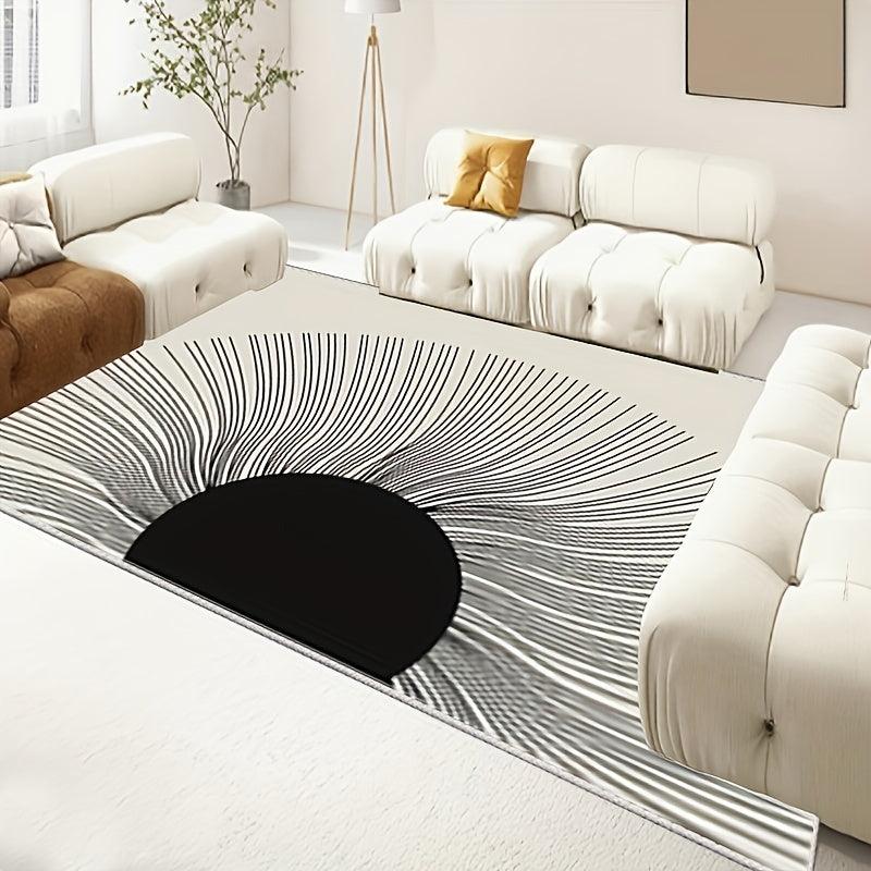 Non Slip Crystal Velvet Rug with TPR Base Waterproof Dirt Resistant