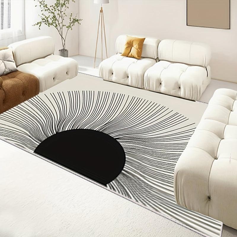 Non Slip Crystal Velvet Rug with TPR Base Waterproof Dirt Resistant
