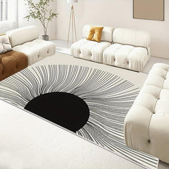 Non Slip Crystal Velvet Rug with TPR Base Waterproof Dirt Resistant