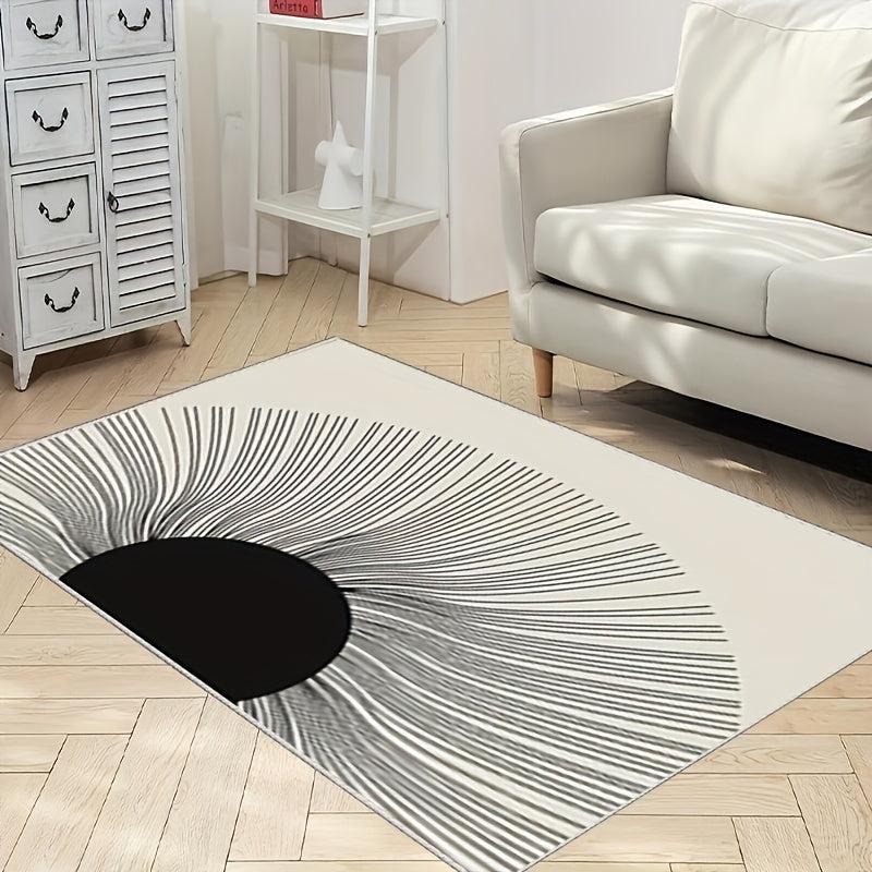 Non Slip Crystal Velvet Rug with TPR Base Waterproof Dirt Resistant