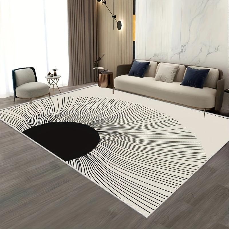 Non Slip Crystal Velvet Rug with TPR Base Waterproof Dirt Resistant