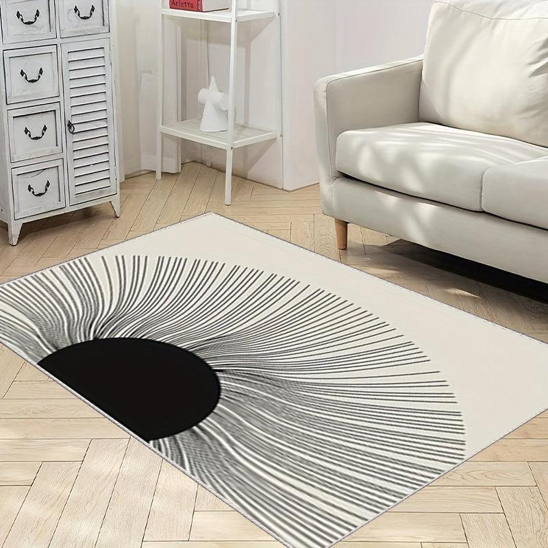 Non Slip Crystal Velvet Rug with TPR Base Waterproof Dirt Resistant