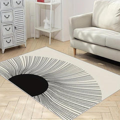 Non Slip Crystal Velvet Rug with TPR Base Waterproof Dirt Resistant