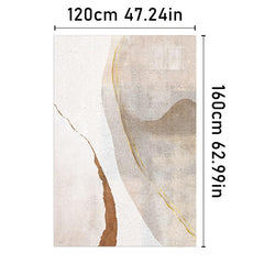 Nordic Geometric Rug Modern Plush Carpet for Living Room Bedroom Soft Washable