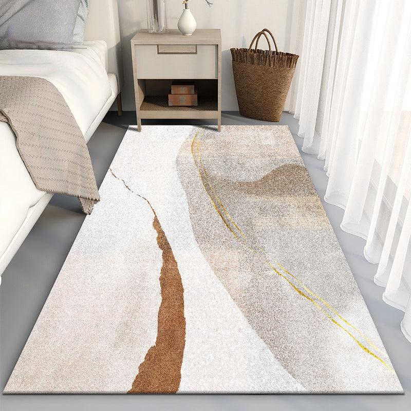 Nordic Geometric Rug Modern Plush Carpet for Living Room Bedroom Soft Washable