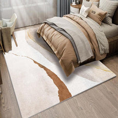 Nordic Geometric Rug Modern Plush Carpet for Living Room Bedroom Soft Washable