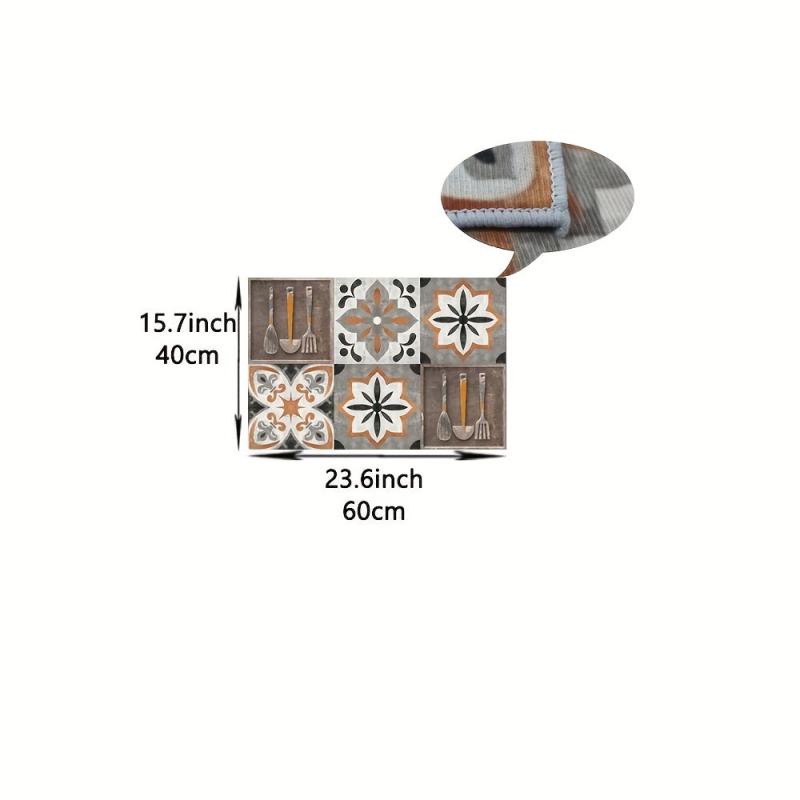 Vintage Boho Anti-Fatigue Kitchen Mat