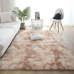 Soft Area Rug Fluffy Non-slip Shag Plush Tie Dyed Living Room Carpet