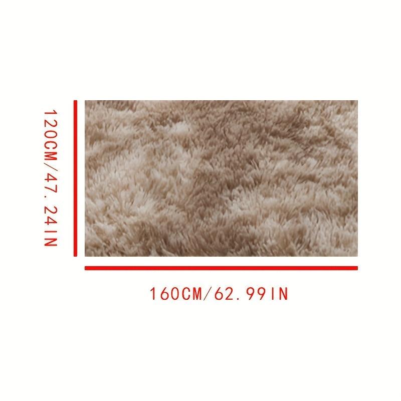 Soft Area Rug Fluffy Non-slip Shag Plush Tie Dyed Living Room Carpet