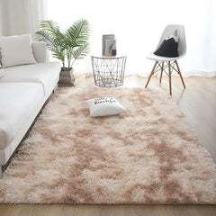 Soft Area Rug Fluffy Non-slip Shag Plush Tie Dyed Living Room Carpet