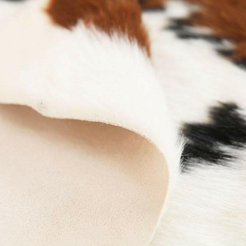 Stylish Faux Fur Cow Print Area Rug - Animal and Home Decor