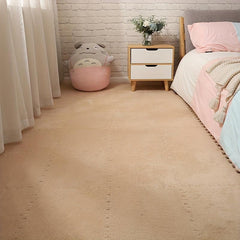 12pcs Plush Puzzle Foam Floor Mat Interlocking Carpet for Bay Windows
