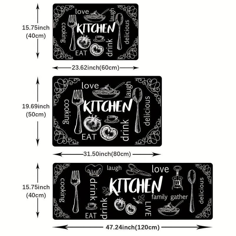 Anti Fatigue Kitchen Mat Thick Cushioned Runner Rug Non Slip