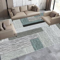 Vintage Geometric Pattern Area Rug Anti-Slip Easy to Clean