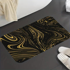 Soft Memory Foam Kitchen Rug - Abstract Absorbent Bath Mat