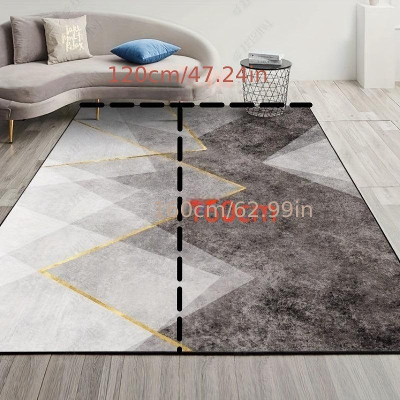 Modern Geometric Washable Area Rug for Kitchen Bedroom Floor