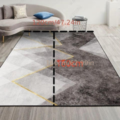 Modern Geometric Washable Area Rug for Kitchen Bedroom Floor